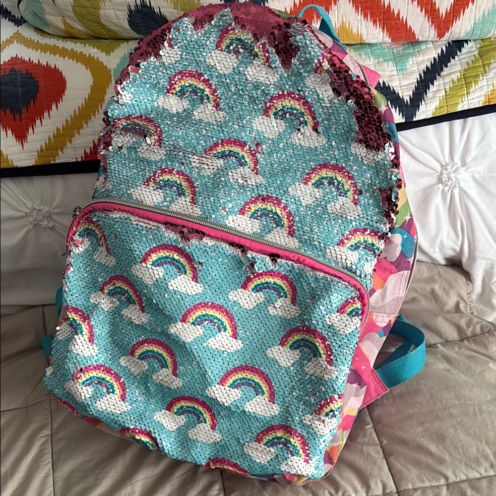 Pink and Blue Whimsical Rainbow Bags